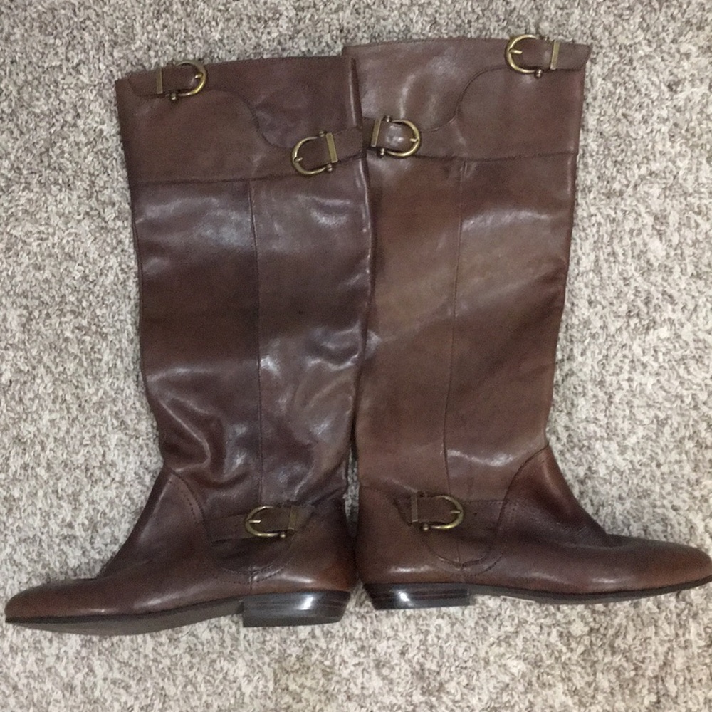 Naughty Monkey Knee High Leather Boots